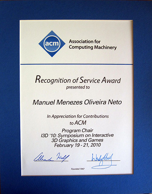 2010 ACM Recognition of Service Award