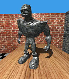 Relief mapped Bronto