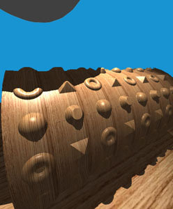 Relief mapping with silhouettes and shadows