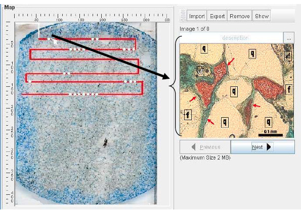 Virtual thin section