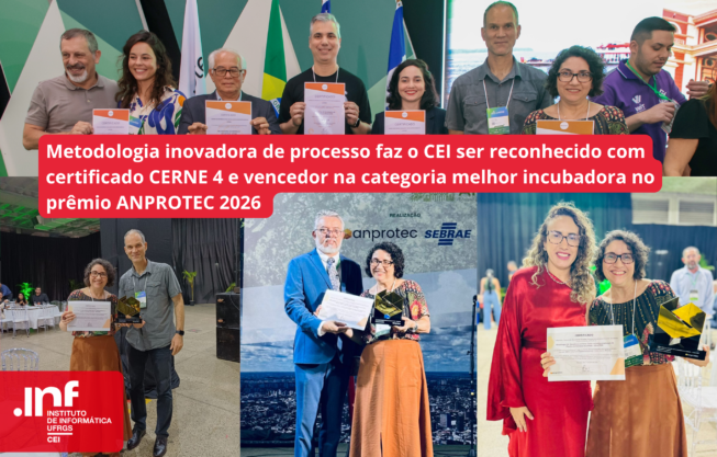 CEI em 1º lugar no Prêmio Anprotec e certificação CERNE 4