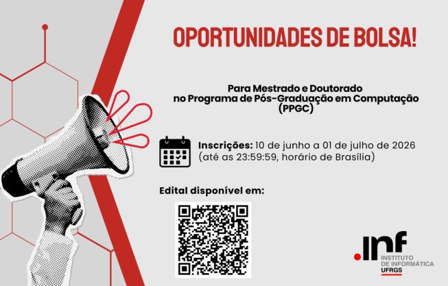 Bolsas de mestrado e doutorado PPGC