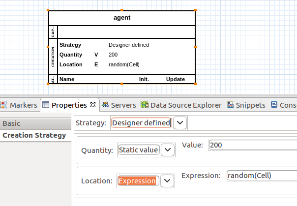 Selecting the Designer Defined strategy
