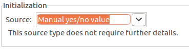The manual yes/no value source.