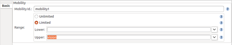 Setting the agents mobility.