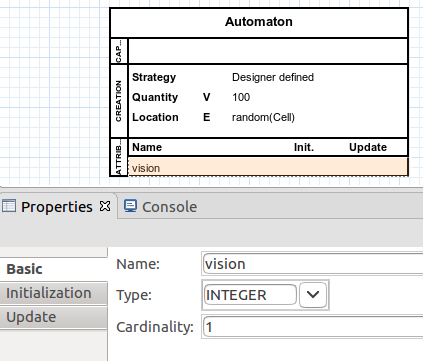 The vision attribute.