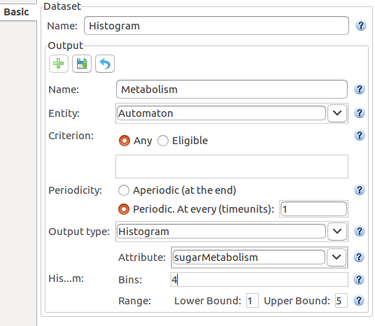 Adding a histogram to monitor agent metabolism.