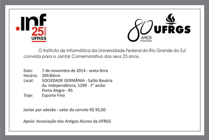 Convite - Jantar Comemorativo