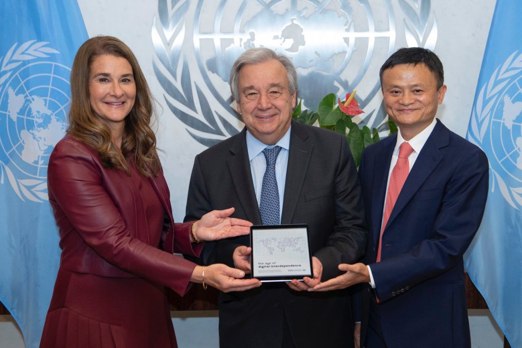 Handover of the Report of the High-level Panel on Digital Cooperation to Secretary General Antonio Guterres.