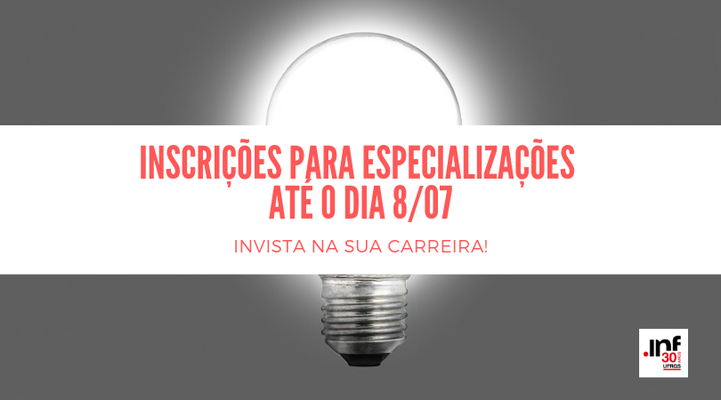 inscrições para especializações até o dia 8_07