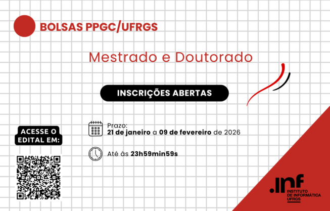 Bolsas de mestrado e doutorado PPGC