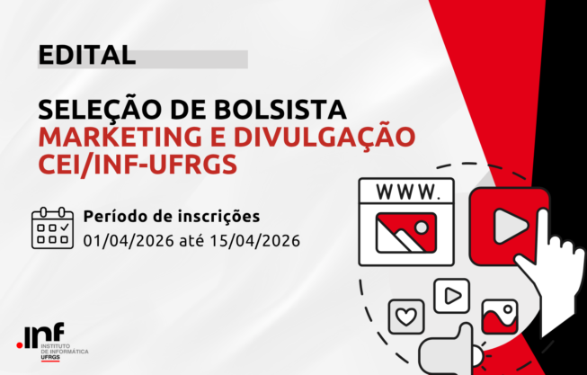 Vaga para bolsista de marketing e divulgação
