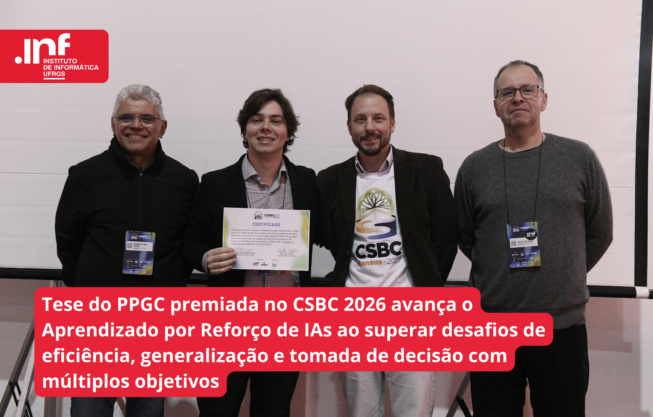 Tese do PPGC conquista 1º lugar em concurso CSBC
