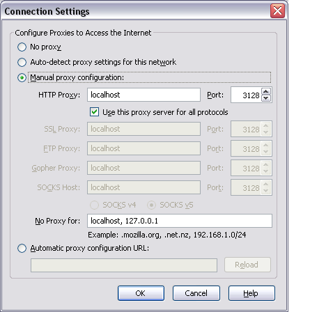 Firefox - Setup da porta
